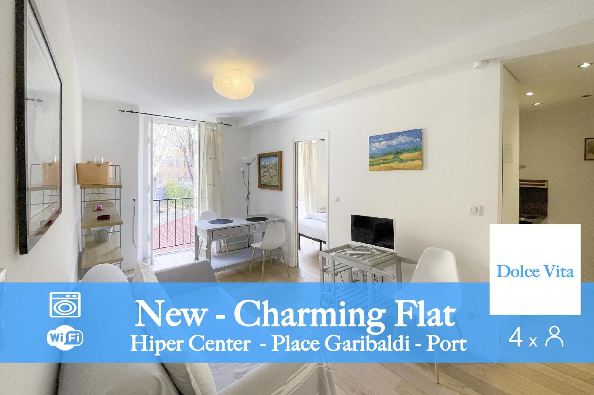 Cassini 4 Pers Super Centrale Wifi Apartment นีซ ภายนอก รูปภาพ